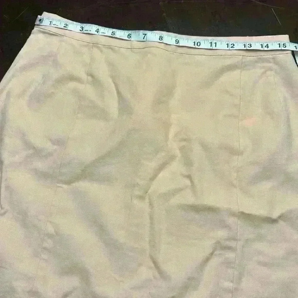 Light Peach Linen Blend Skirt size Large~NWT - Picture 8 of 10